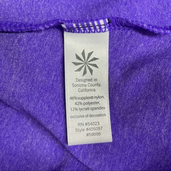 Athleta Rishi Jacket Yoga Hoodie Size M Medium Purple 59006 Hoody Zip Front L/S - Picture 6 of 10
